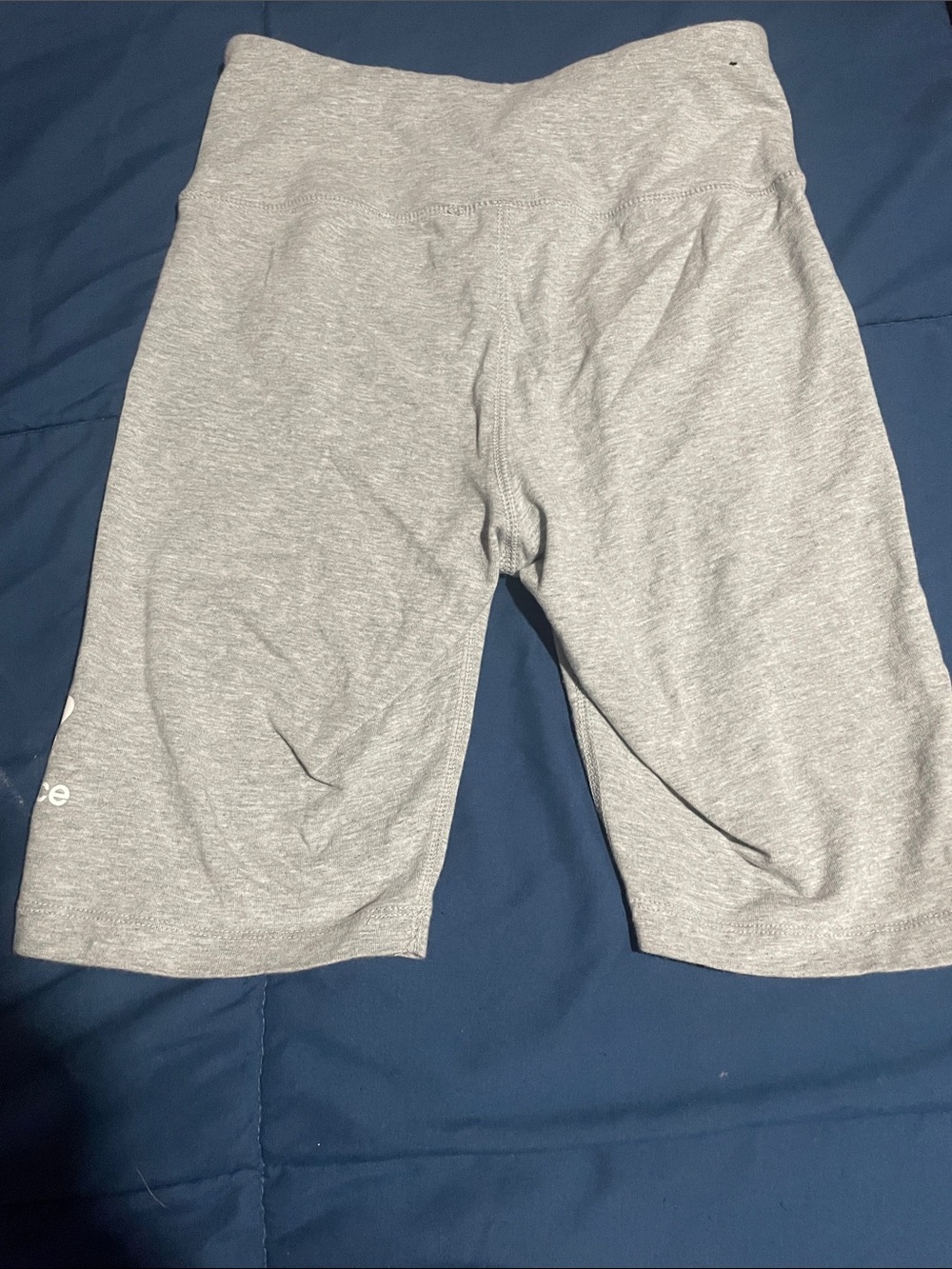 New Balance Gray and Mauve High-Waist Bike Shorts Duo - Picture 3 of 4